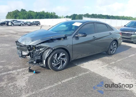 2025 Hyundai Elantra Sel Sport from USA, damaged, VIN KMHLM4DG0SU930603